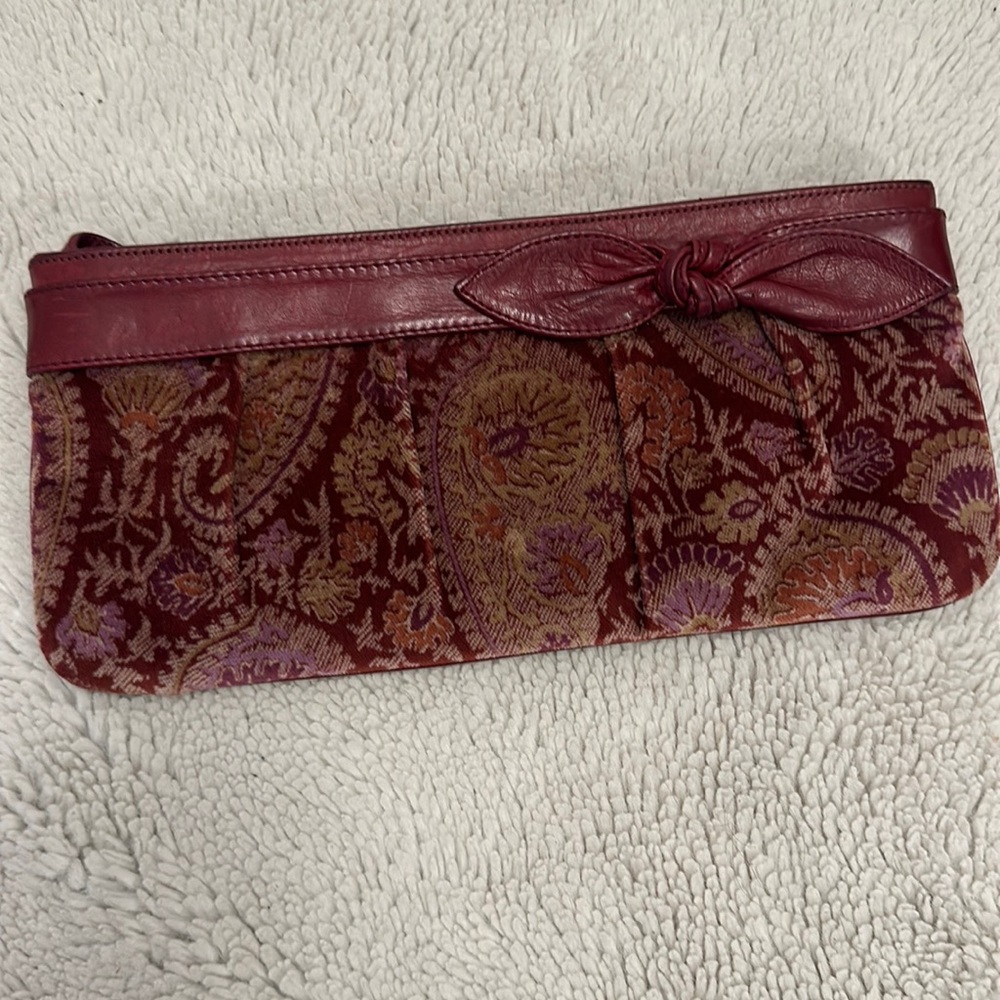 Floral vintage kooba clutch